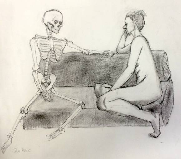 Cute Skeleton Drawing