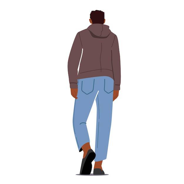 Hoodie Flat Drawing