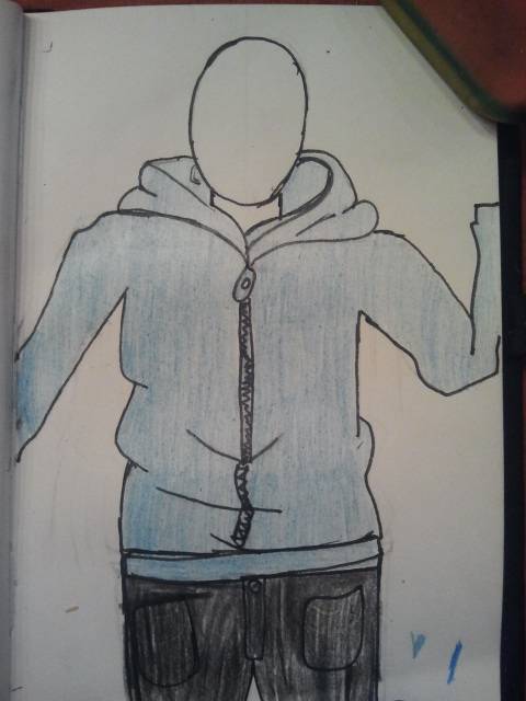 Manga Hoodie Drawing