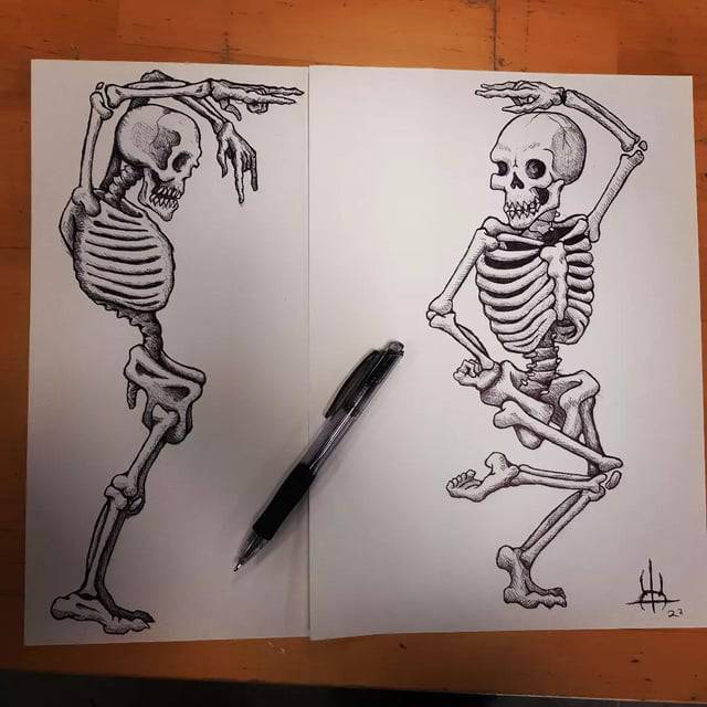 Skeletal Body Drawing