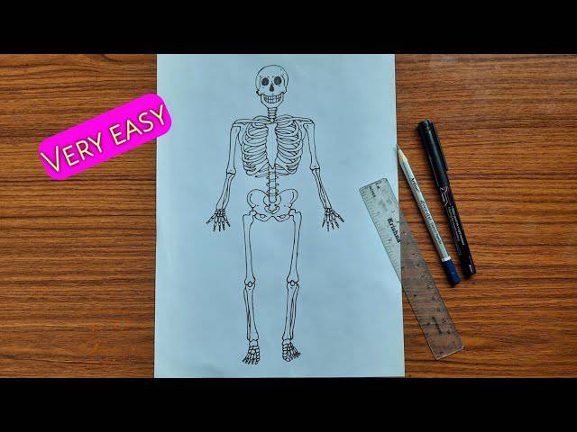 Skeleton Dog Drawing