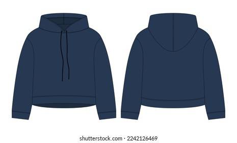 Technical Drawing For Hoodie